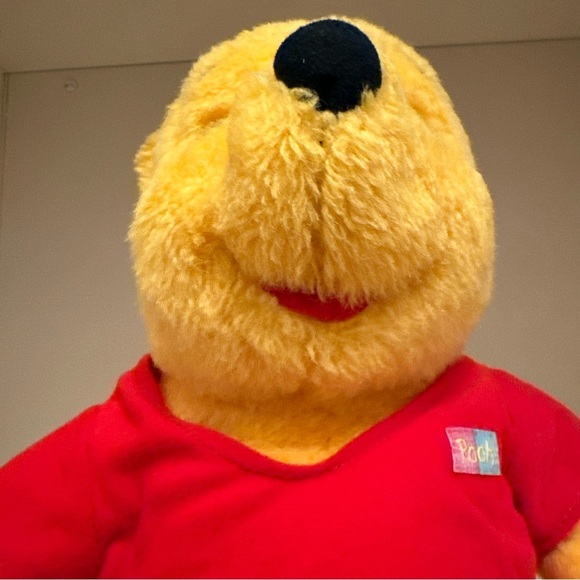 Vintage Disney's Winnie The Pooh 1994 Teddy Bear Plush With Honey Pot Mattel 12’ - Picture 10 of 11